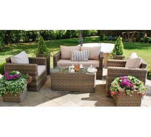 564467 סלון ראטן עגול דגם פלורידה (FLORIDA)-ריהוט גן